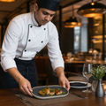 Platters 310x175mm Charcoal Vitrified Porcelain for Dining Rooms (Pack of 6)