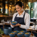 Snack Bowls 400ml Vitrified Ceramic for Hospitality (Pack of 12)