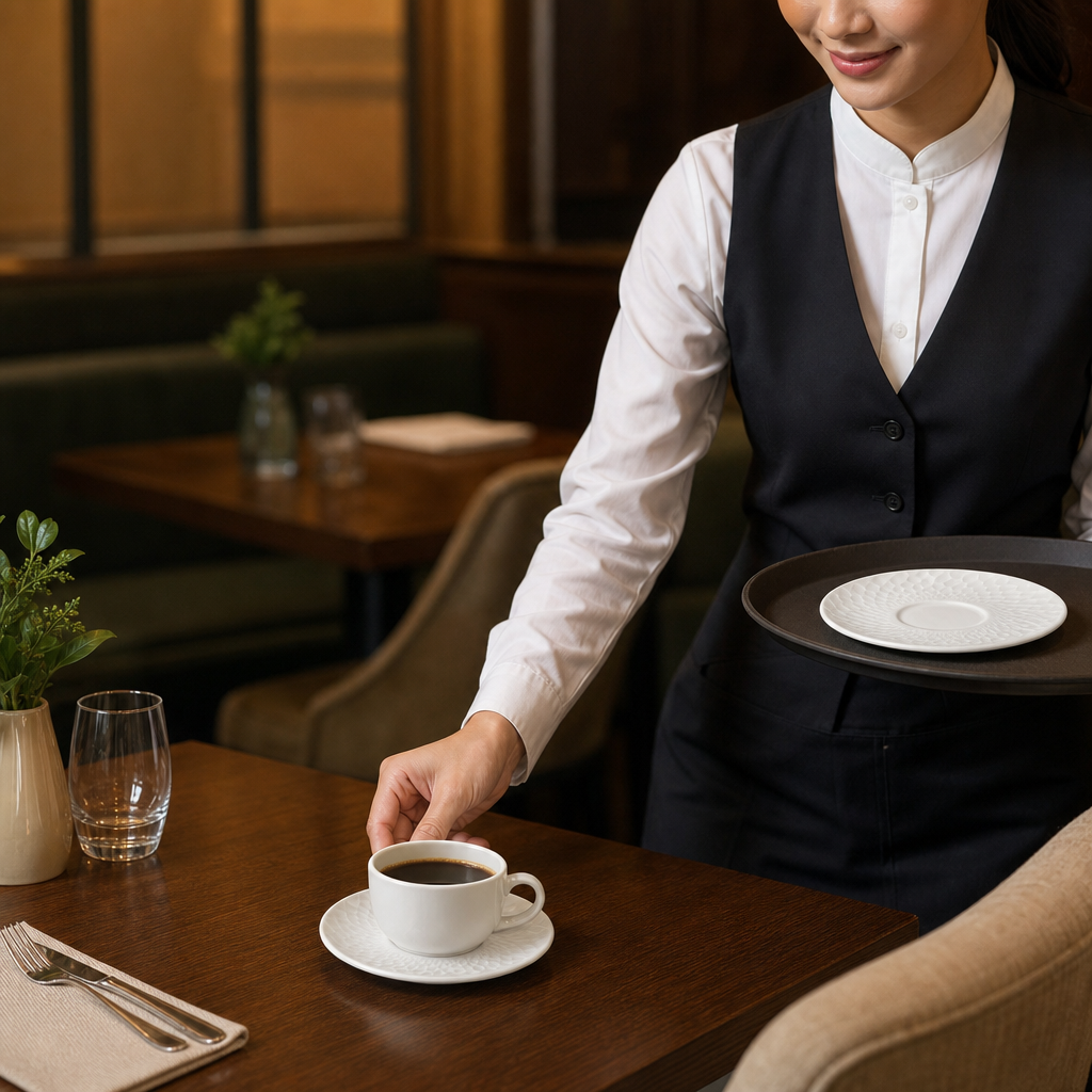 Alumina Saucers 117.5mm Vitrified Ceramic for Hospitality (Pack of 12)