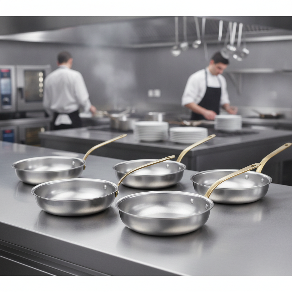 Stainless Steel Mini Frying Pans 150mm for Upscale Dining (Pack of 6)