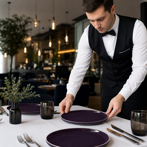 Alumina Coupe Plates Vitrified Ceramic for Hospitality (Pack of 12)