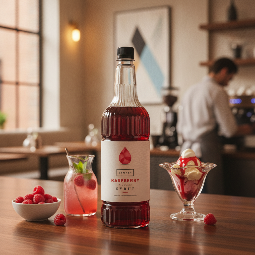 Raspberry Syrup 1L for Beverages & Desserts