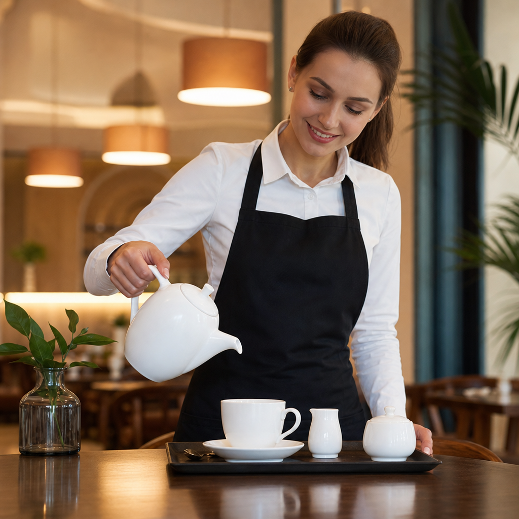 Porcelain Beverage Pot 852ml for Cafés & Bars (Pack of 4)