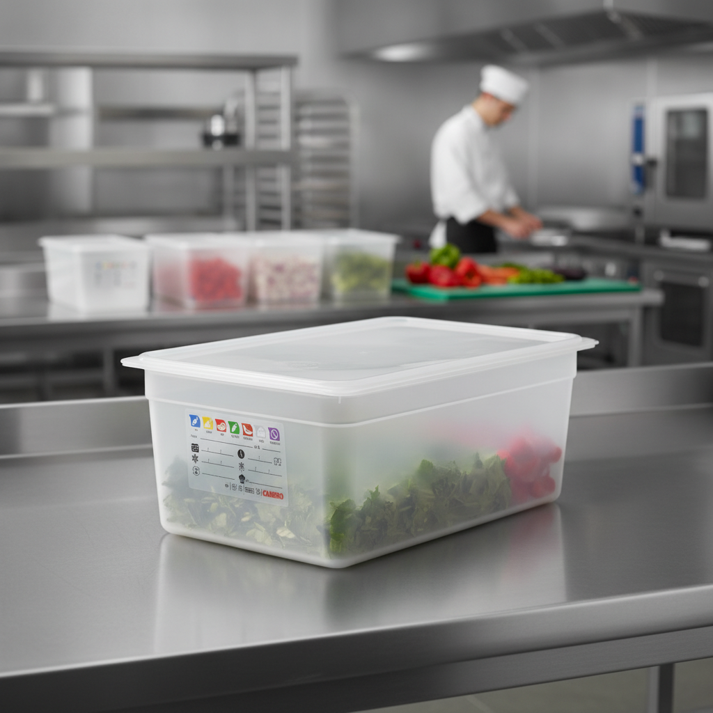 Polypropylene Food Storage Container 1/1 GN 200mm for Professional Kitchens