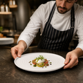 Walled Plates 260mm White Porcelain for Hospitality Use (Pack of 6)