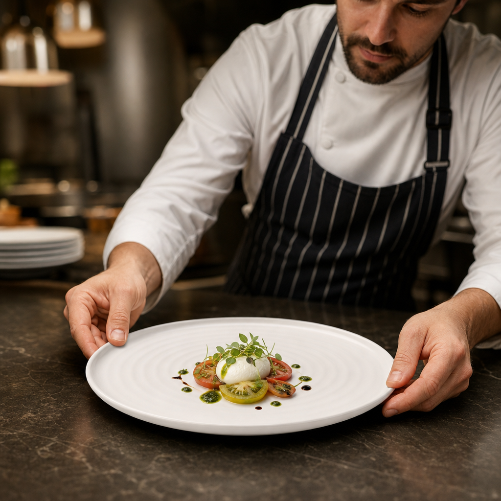 Walled Plates 260mm White Porcelain for Hospitality Use (Pack of 6)