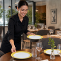 Dinner Plates 252mm White Glass for Healthcare & Catering (Pack of 12)