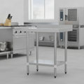 430 Stainless Steel Prep Table 600mm for Commercial Kitchens