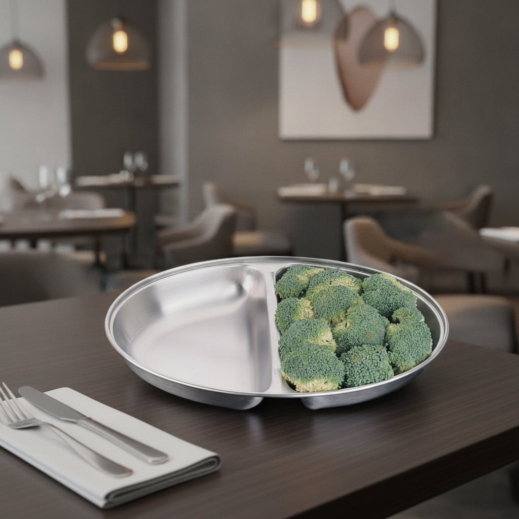 Stainless Steel Oval Vegetable Dish 300mm for Dining Settings