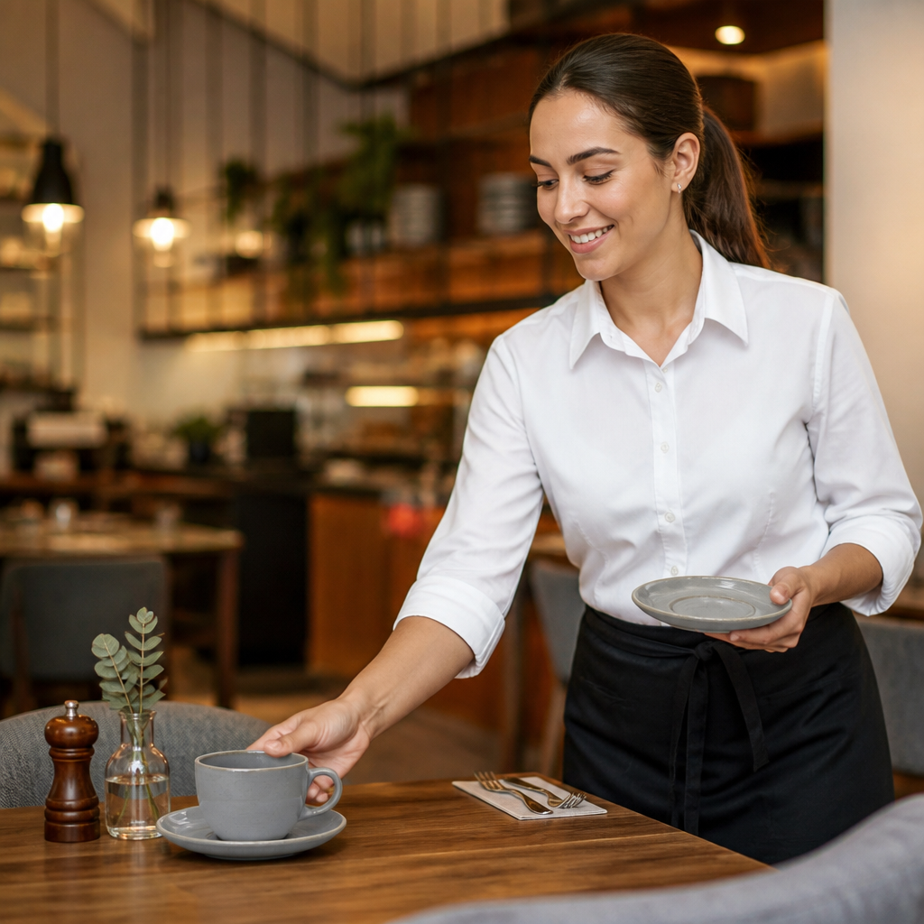Saucers 150mm White Vitrified Stoneware for Restaurants (Pack of 24)