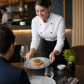 Plates 228mm Grey Porcelain for Dining Experiences (Pack of 12)