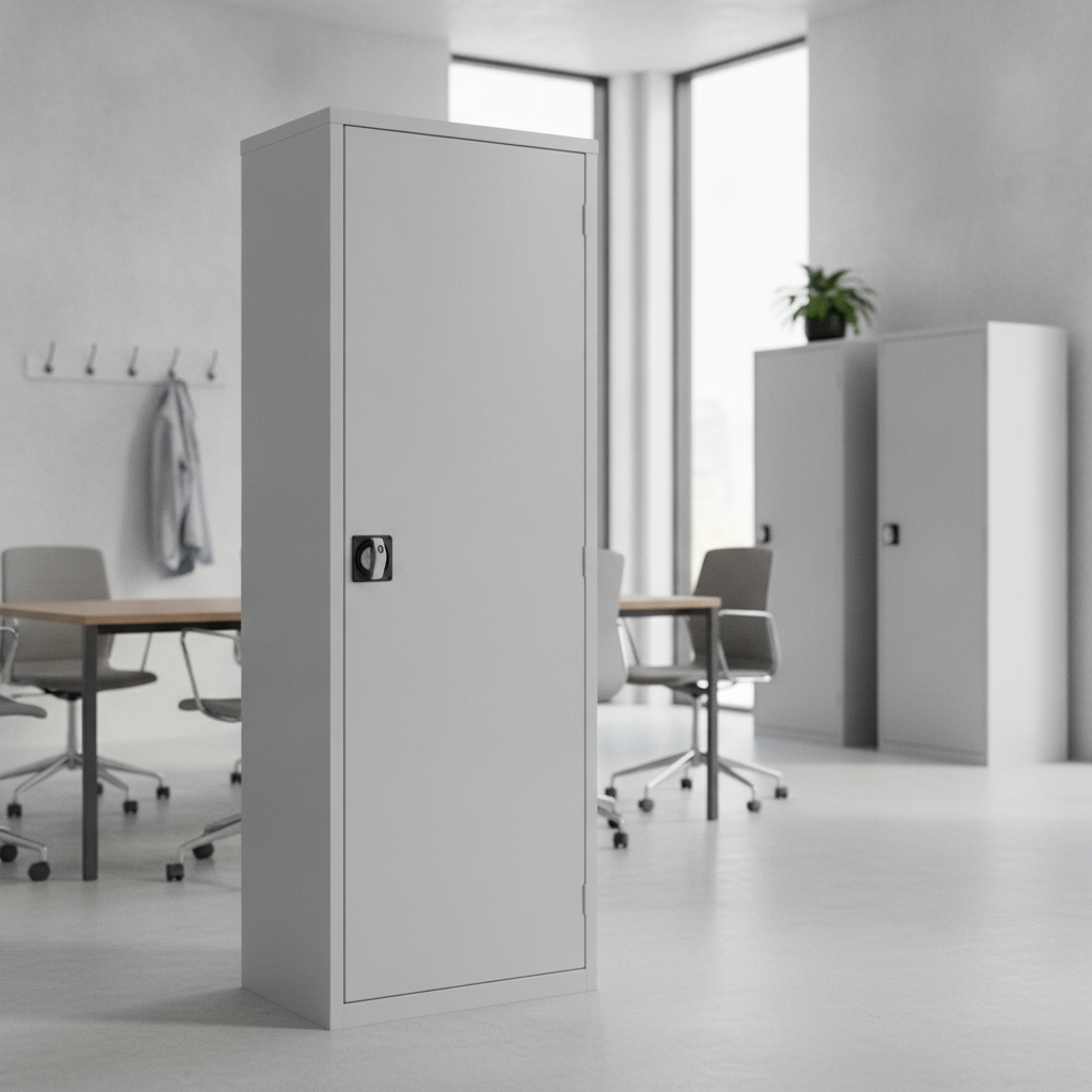Grey Wardrobe Locker 610mm Epoxy Polyester for Staff Rooms
