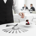 18/0 Stainless Steel Dessert Forks for Elegant Table Settings (Pack of 12)