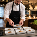 Rectangular Hors d'Oeuvre Dishes 185mm Porcelain for Restaurants (Pack of 6)
