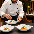 Triangle Bowls 235mm Porcelain for Contemporary Serving (Pack of 12)