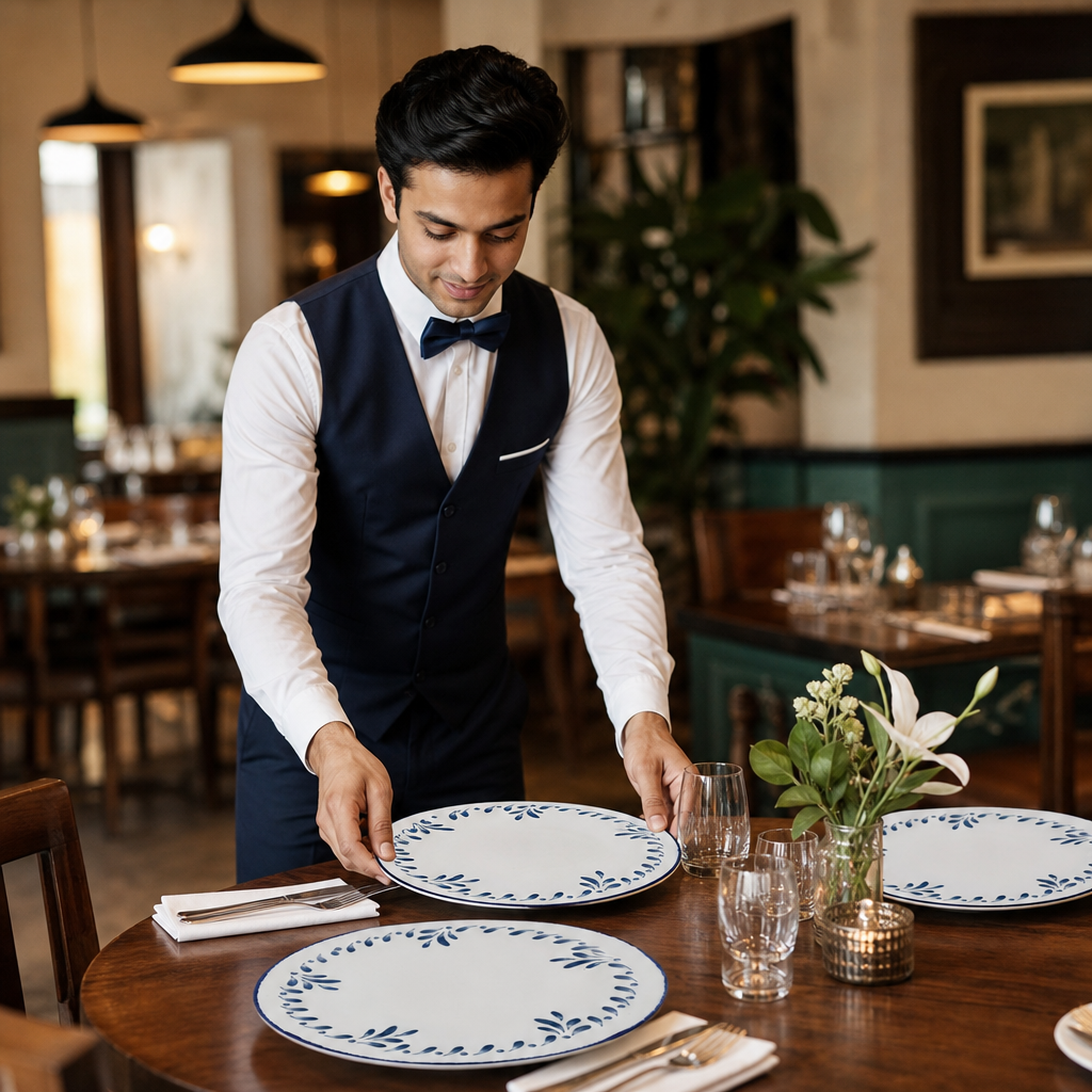 Vitrified Coupe Plates 260mm Ceramic for Restaurants & Cafés (Pack of 12)