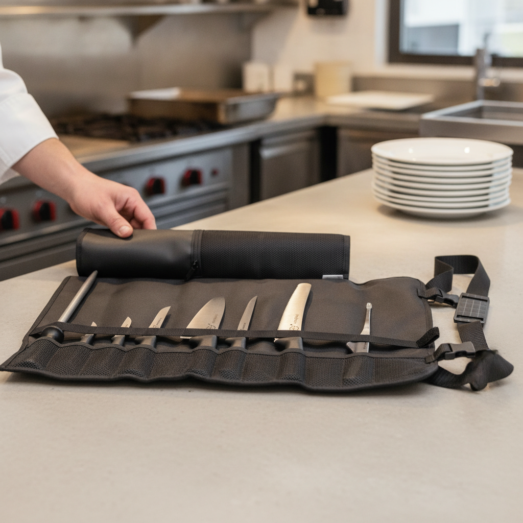 German Stainless Steel 8-Piece Knife Set for Culinary Professionals