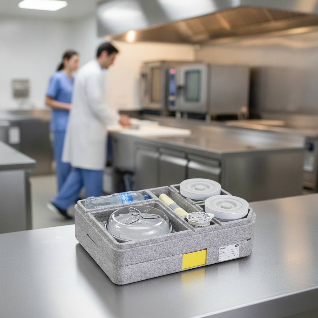 Polypropylene Insulated Meal Delivery Tray for Healthcare (Pack of 1)