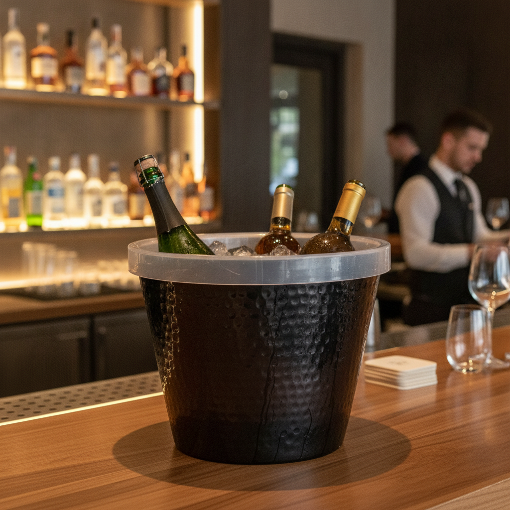 Aluminium Wine and Champagne Cooler Bowl 2.1L for Bars & Pubs
