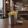 Stainless Steel Chip Cup 480ml for Serving Sides