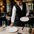 Plates 228mm Fine China for Contemporary Dining (Pack of 12)