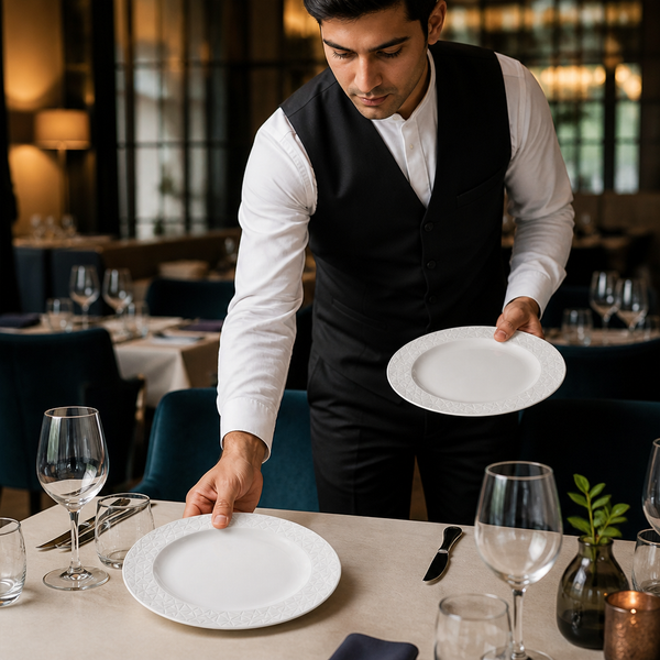 Plates 228mm Fine China, Fine China, pack of 12