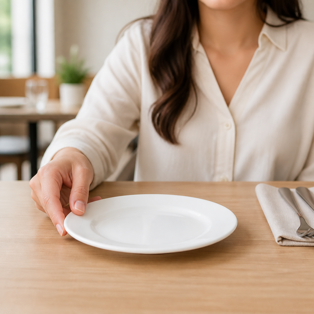 Classic White Porcelain Plates 165mm for Catering Use