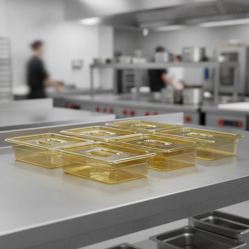 Polyethersulfone Gastronorm Lid for Food Storage (Pack of 6)