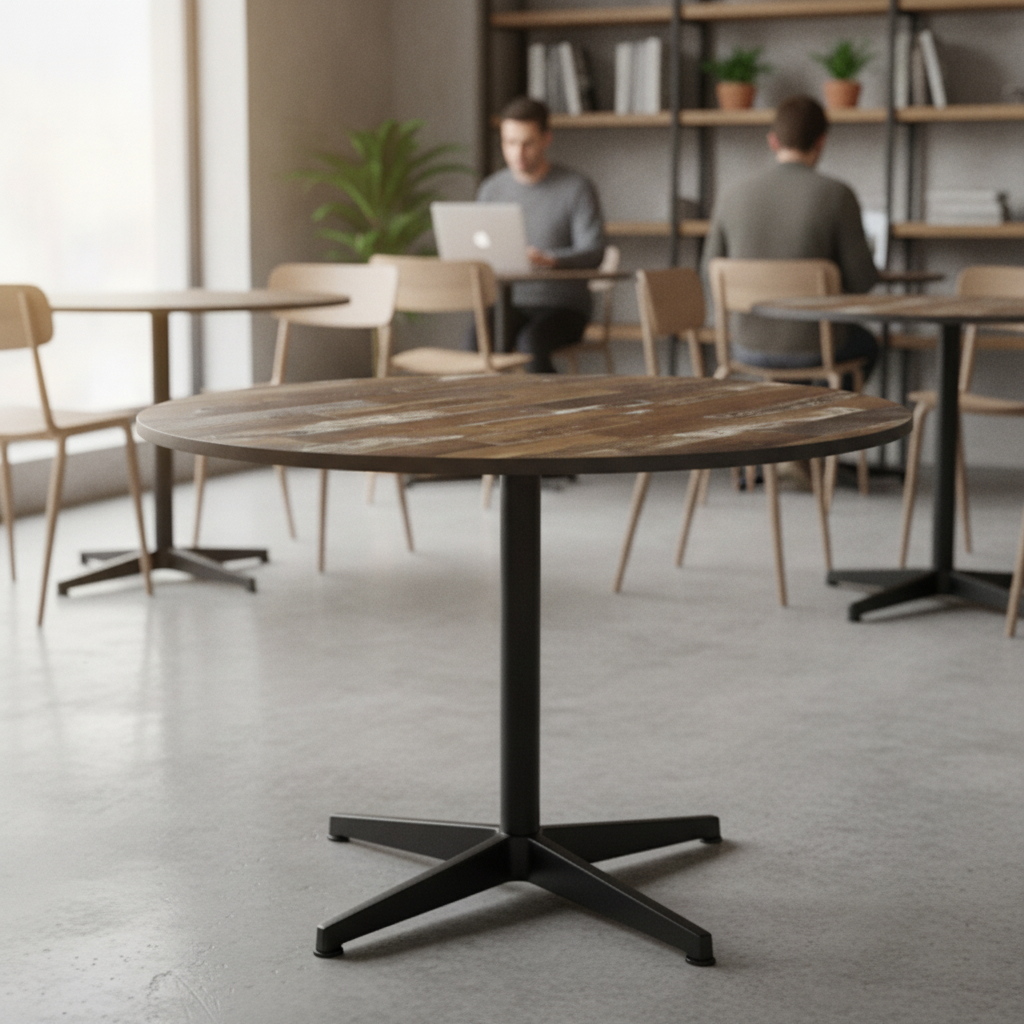 Laminate Vintage Wood Table Top 600mm for Hospitality & Workspace