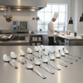 Stainless Steel Slotted Serving Spoon 229mm for Catering & Hospitality (Pack of 12)
