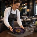 Deep Coupe Plates Purple Vitrified Ceramic for Hospitality Use (Pack of 12)