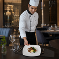 Rounded Square Plates 240mm Porcelain for Casual Dining (Pack of 12)