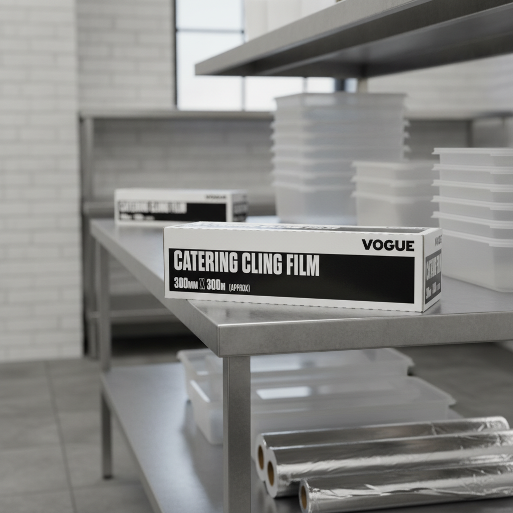 Clear Cling Film 300mm for Kitchen Storage (Pack of 1)