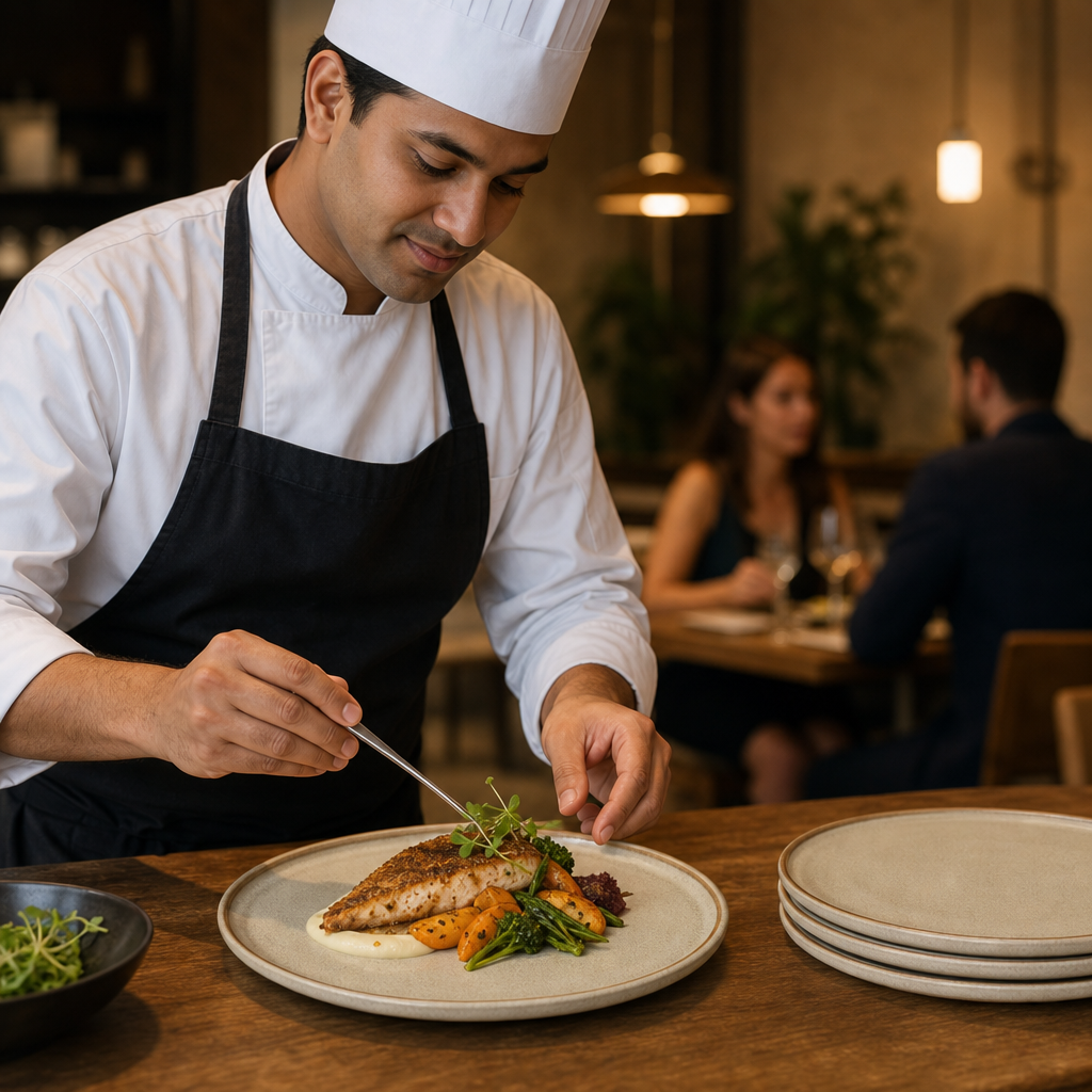 Vitrified Pier Stack Plates 270mm China for Cafés & Restaurants (Pack of 6)