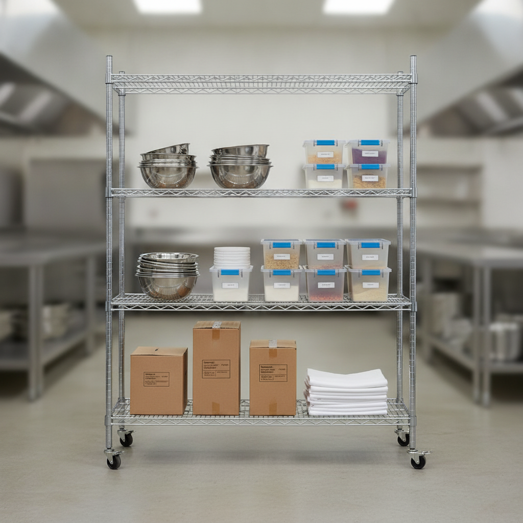 Zinc Coated Steel Wire Shelving Kit 1525x460mm for Storage Solutions