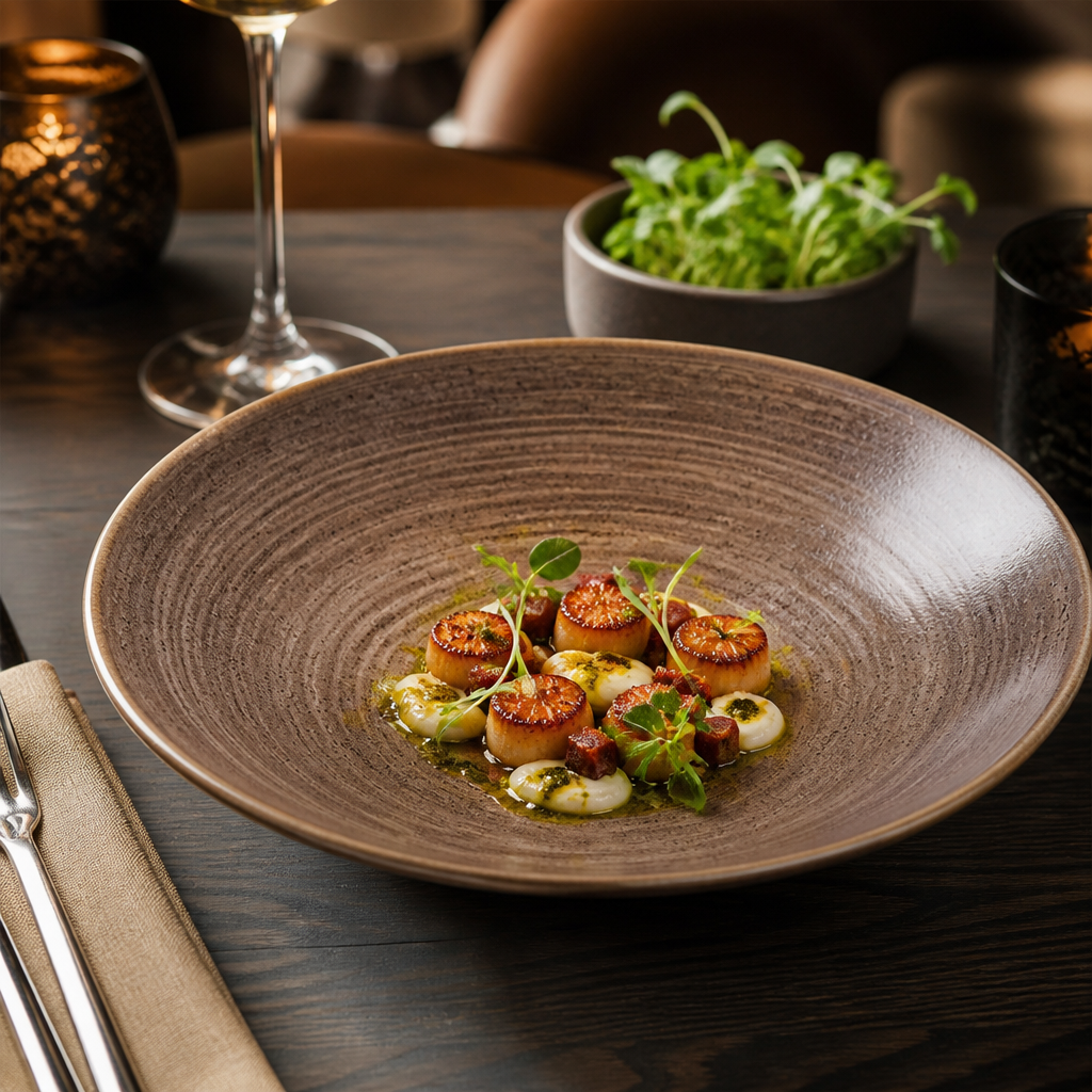 Stonecast Raw Evolve Coupe Bowls 248mm for Hospitality Settings