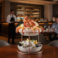 Stainless Steel Seafood Tower Stand 195mm for Elegant Serving