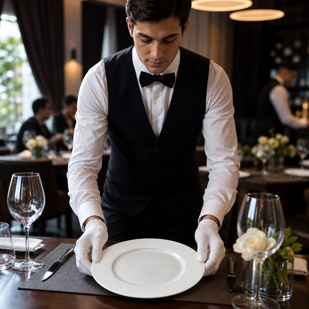 Plates 220mm Bone China for Elegant Dining (Pack of 12)