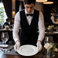 Plates 220mm Bone China for Elegant Dining (Pack of 12)