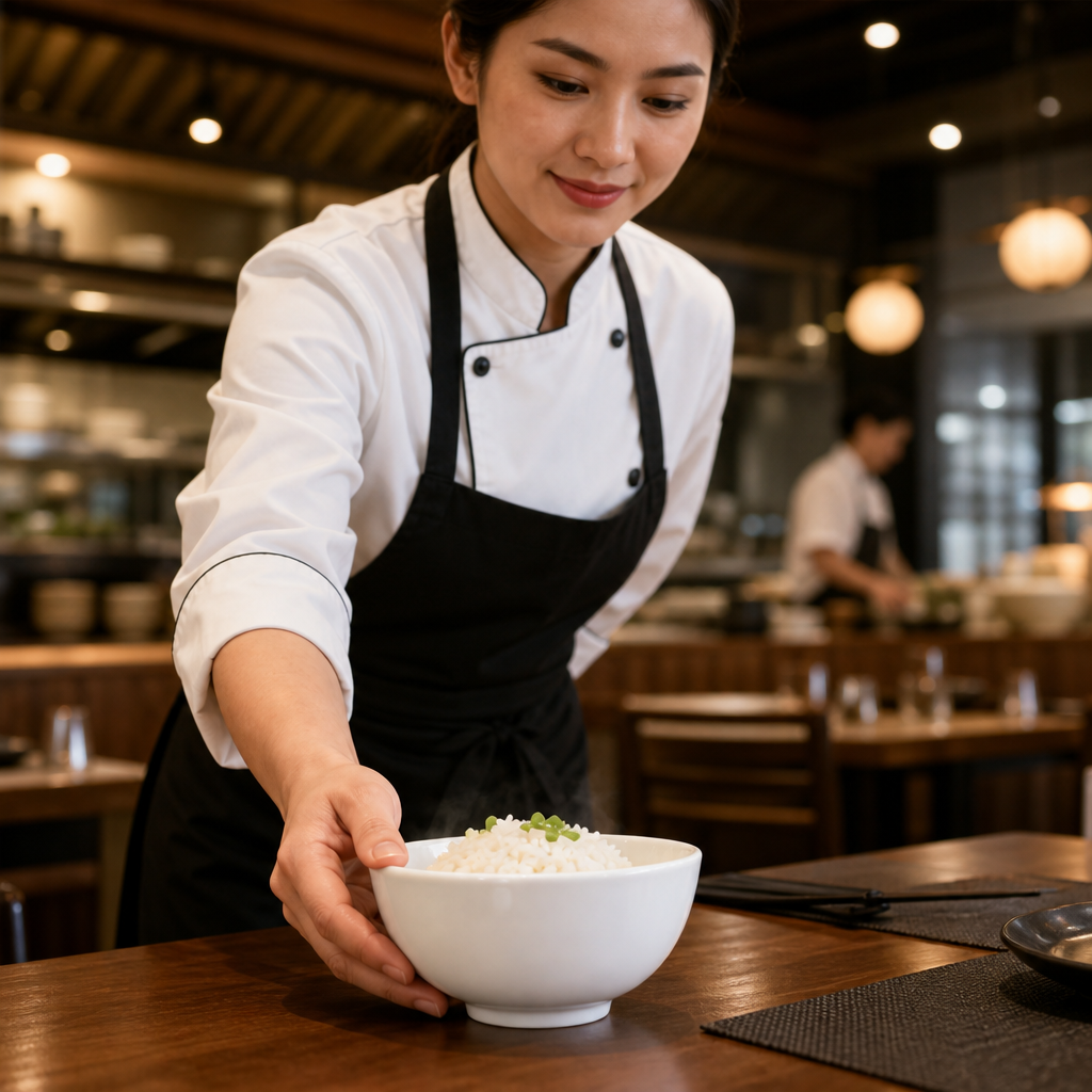 Rice Bowls 125mm Porcelain for Catering Environments (Pack of 24)