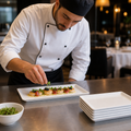 Rectangular Tray 300x145mm Porcelain for Catering (Pack of 6)