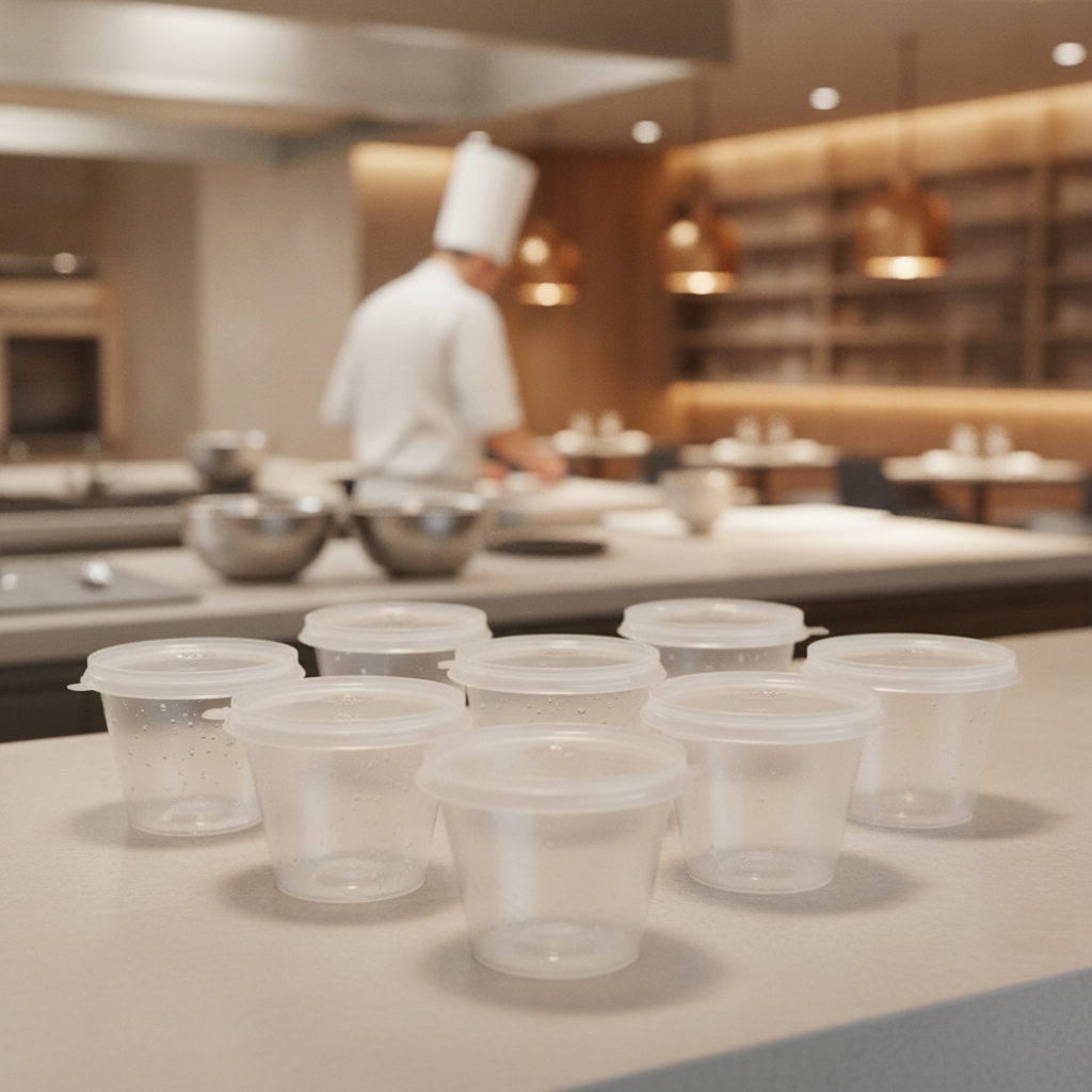 Clear Polypropylene Portion Pots 50ml for Takeaway Orders (Pack of 50)