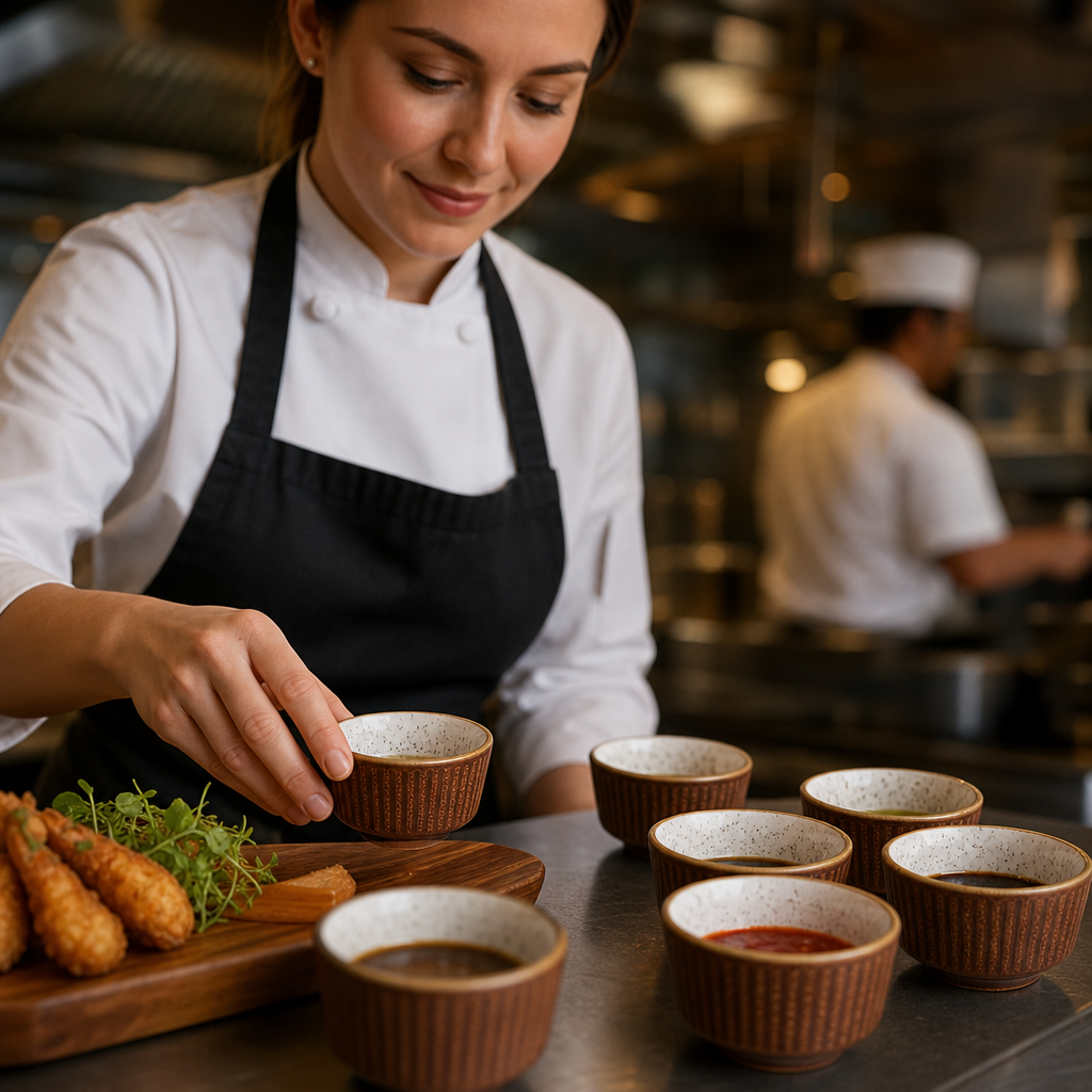 Dip Pots 118ml Vitrified Ceramic for Catering & Hospitality (Pack of 12)