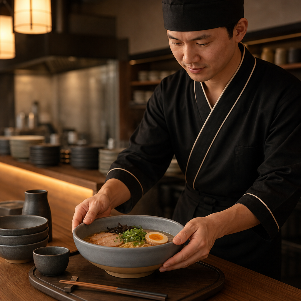 Ramen Bowls 650ml Vitrified Stoneware for Stylish Dining (Pack of 6)