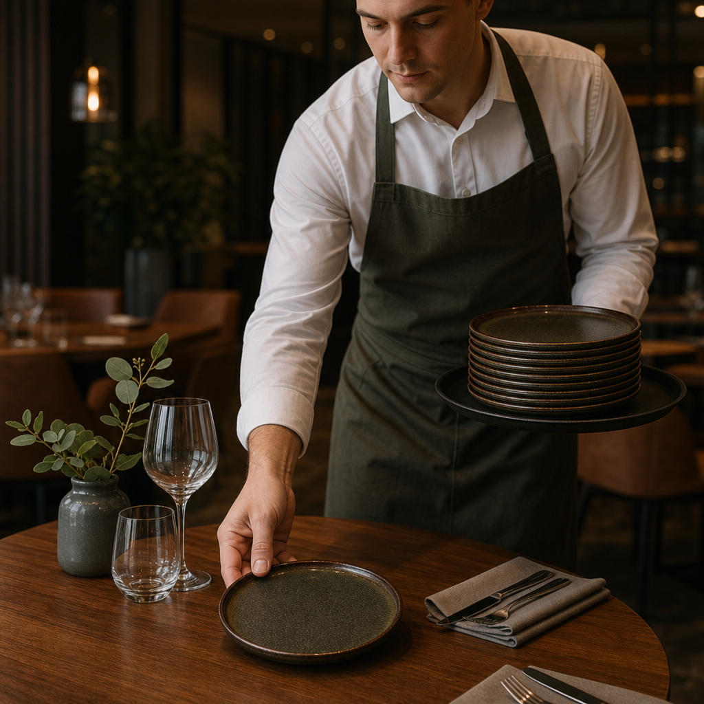Round Trays 152mm Porcelain for Catering & Hospitality (Pack of 12)