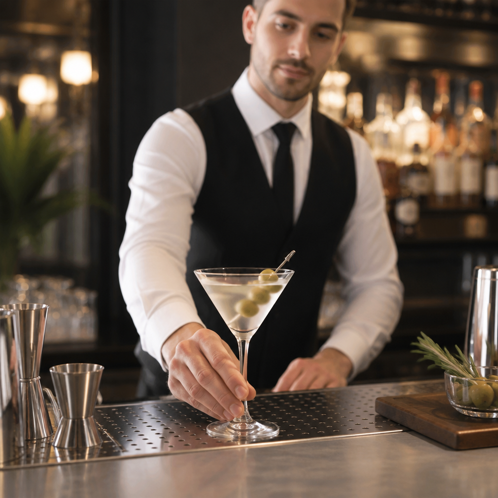 Clear Glass Martini Glasses 240ml for Busy Bars & Restaurants (Pack of 6)
