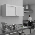 Stainless Steel Wall Cupboard 650x1500mm for Kitchen Storage