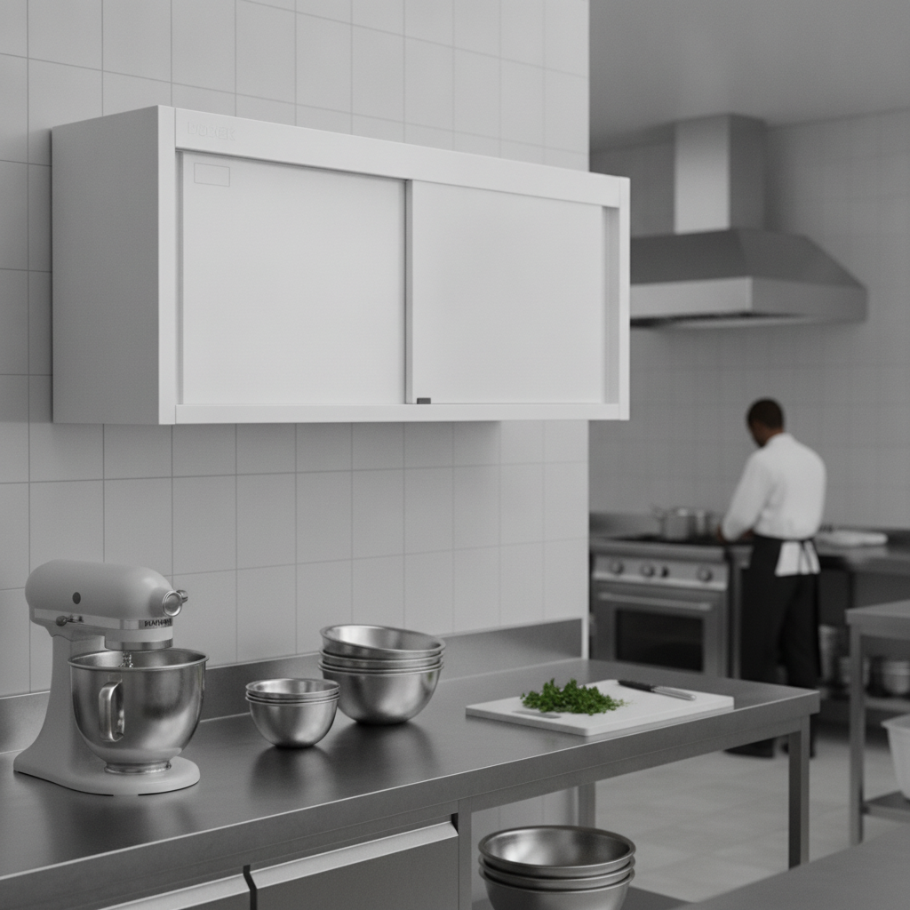 Stainless Steel Wall Cupboard 650x1500mm for Kitchen Storage