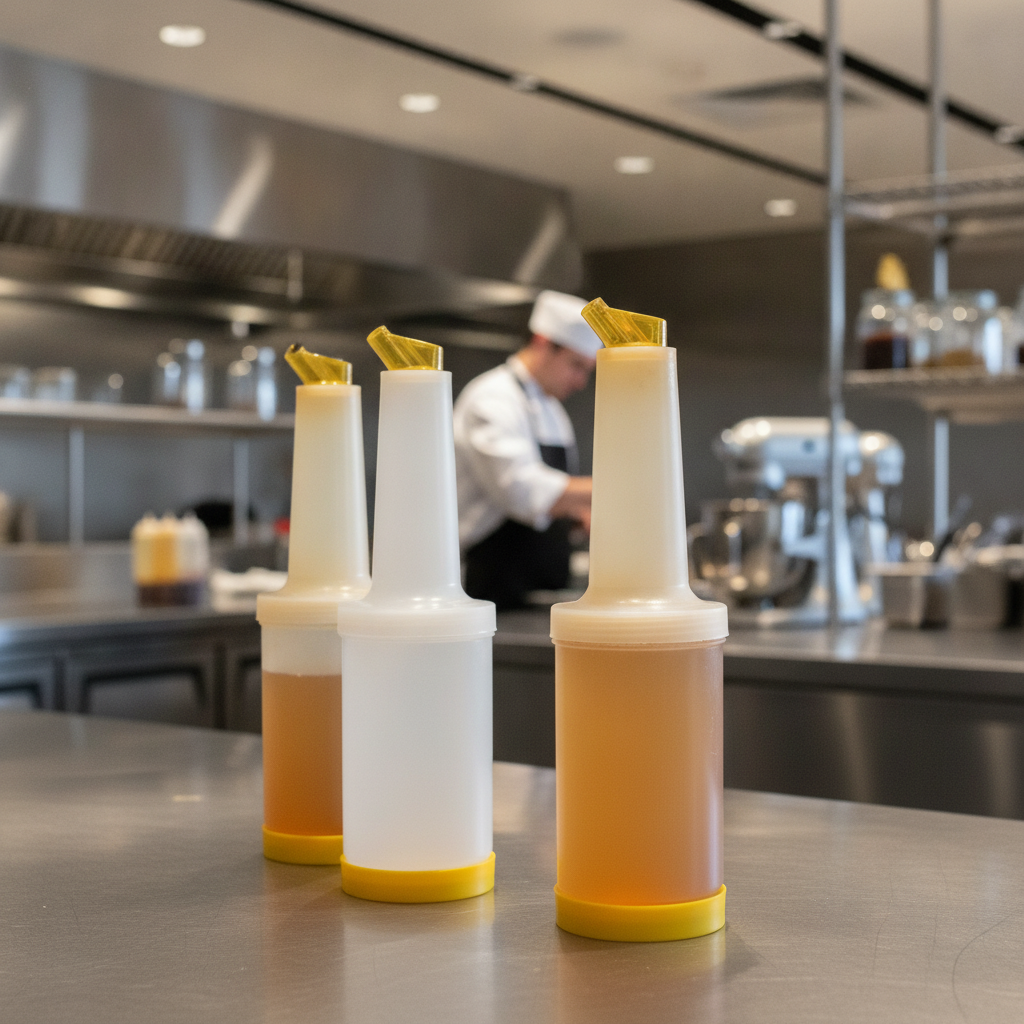 Plastic Pouring Bottle 946ml for Easy Ingredient Storage