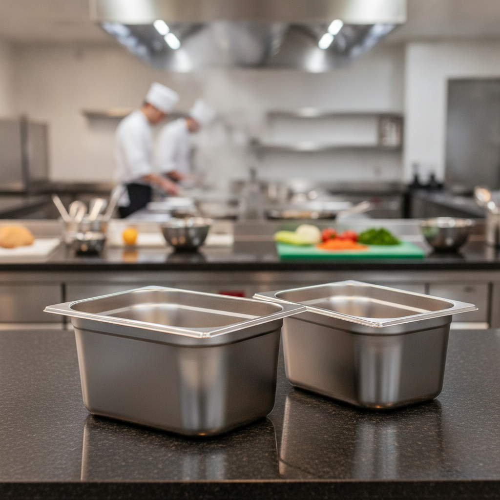 Stainless Steel Gastronorm Tray 200mm for Efficient Food Service